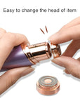 tuokiy Generation 2 Replacement Head for Flawelss Facial Hair Remover, Double Halo Gen 2 Replacement Blades,18K Rose Gold Plated Blades,8 Count