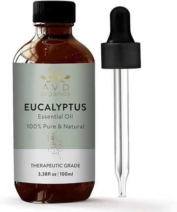 Eucalyptus Essential Oil 100ml | 100% Natural and Pure USDA Organic Eucalyptus Oil | Diffuser Aromatherapy Skin & Hair | 3.38fl oz