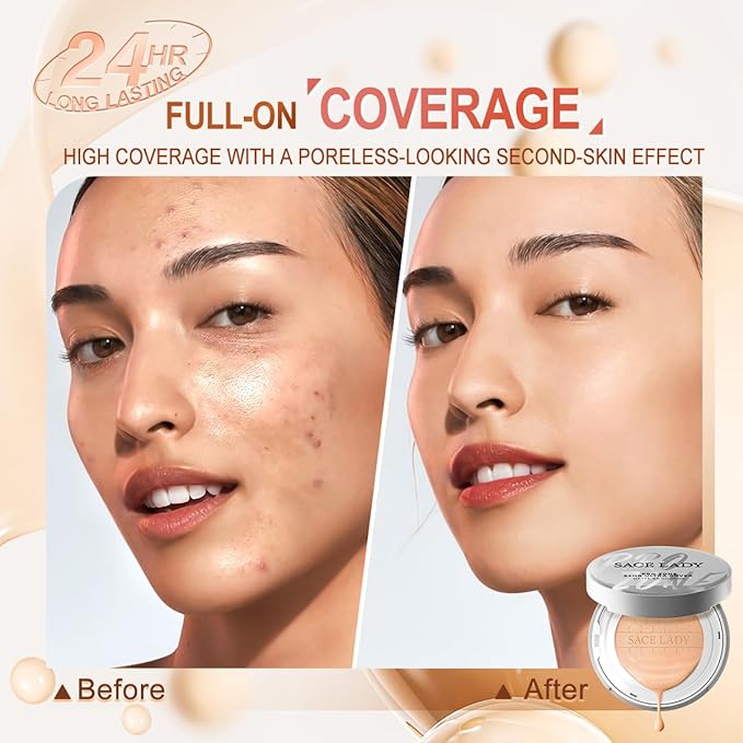 SACE LADY Oil Control BB Cushion Foundation, Full (#02, 0.) 42Oz