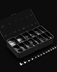 Apres Gel-X® Almond Box of Nail Tips | 280 Gel-X Tips, Soft Tips, 14 Sizes 00-9 | Half-sizes Included (Natural Almond Extra Short, 280 Count)