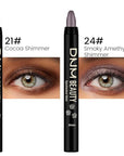 Kaely 2Pcs Cream Eyeshadow Sticks Set for Eyes Waterproof,Cocoa Shimmer & Smoky Amethyst Shimmer Matte Eye shadow Stick Pencil Pen Bulk sombras en crema para ojos 21+24