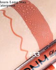evpct 2Pcs Reddish Brown Neutral Color Lip Liner and Matte Lipstick Makeup Sets Vegan Lipstick Lip Liner and Gloss Set Lip Stain Long Lasting Waterproof 24 33#