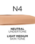 L'Oreal Paris True Match Super-Blendable Foundation, Medium Coverage Liquid Foundation Makeup, N4, Light Medium, 1 Fl Oz