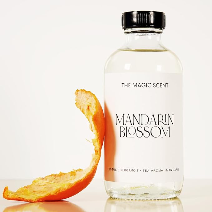 The Magic Scent Mandarin Blossom Diffuser Oil - Hotel & Home Luxury Scents Inspired by St. Regis Hotel, Maldives - Diffuser Oil Scents for Home Designed for Use in All Diffusers - 8.5 fl oz, 250 mL