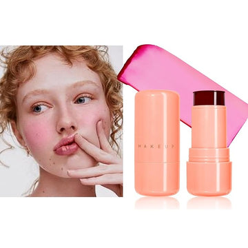 Cooling Water Jelly Tint,Jelly Blush Stick,Long Lasting Milk (B, S)