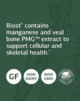 Standard Process Biost - Teeth and Bone Health Supplement with Whole Food Magnesium Citrate, Calcium Lactate, Manganese, and More - 180 Tablets