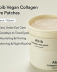 Abib Collagen Eye Patch Jericho Rose Jelly 60 Patches, Korean Under Eye Patches for Puffy Eyes and Dark Circles, Anti-Wrinkle, Collagen, Caffeine, Niacinamide, Ceramide, Antioxidant, Skin Care