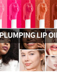 Hydrating Lip Glow Oil, Moisturizing Lip Glow Oil, Nourishing Glossy Transparent Lip Oil, Plumping Lip Oil, Lip Balm, Non-sticky Tinted Toot Lip Balm for Lip Care (CORAL) 0.2 OZ