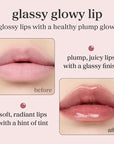 NOONI Korean Lip Oil - Applewine | Long-Lasting, Moisturizing, Plumping, Revitalizing for Dry Lips, Waterproof, No Peel Off, Hydrating, Nourishing Crystal Clear, 0.12 FL Oz