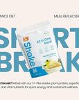 310 Nutrition All-In-One Meal Replacement Shake Powder - Plant-Based Protein Smoothie Blend w/High Fiber, Probiotics & Adaptogens - Low Carb, Vegan, Keto & Paleo Friendly - Vanilla Creme - 28 Srv