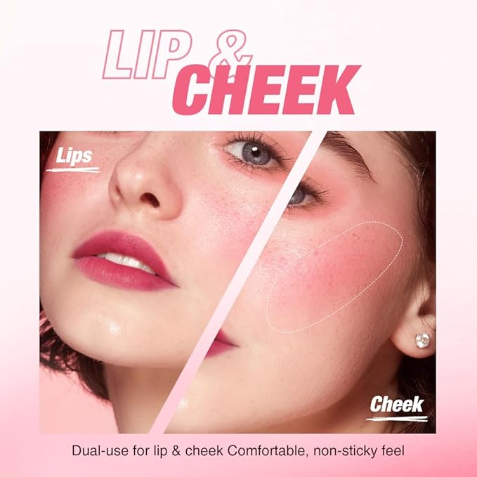 LANGMANNI Lip Oil Tint | Hydrating & Long-Lasting Lip Stain | Moisturizing And High Gloss Makeup,Non-Sticky Lip Stain For Watery And Silky Smooth Lips(#2 Peach Blossom)