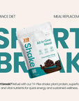 310 Nutrition All-In-One Meal Replacement Shake Powder - Plant-Based Protein Smoothie Blend w/High Fiber, Probiotics & Adaptogens - Low Carb, Vegan, Keto & Paleo Friendly - Chocolate Icing - 14 Srv