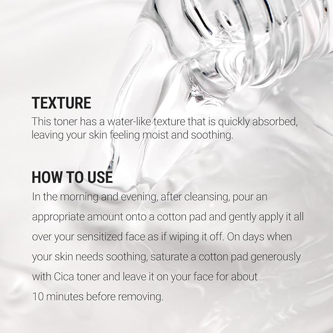 [Rovectin] CICA Care Purifying Toner - Soothing Facial Toner for Sensitive and Irritated Skin with Houttuynia Cordata Extract and Madecassoside (8.8 Fl. oz)