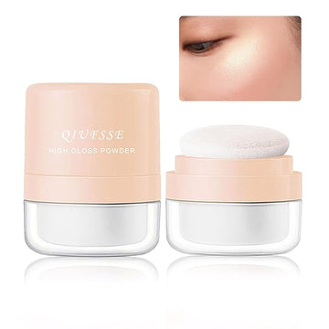 Body Hair Glitter Powder Highlighter Makeup Powder Polvo Makeup-Pearl White