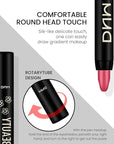 evpct Red Shimmer Cream Eye Shadow Brightener Sticks Set for Eyes, Red Shimmery Matte Pencil Eye shadow Applicator Stick Pen Palette Makeup Waterproof sombras en crema para ojos 35#