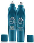 Oars + Alps Wake Up Eye Roller and Eye Depuffer, Dermatologist Tested Skin Care Infused with Caffeine and Aloe Vera, TSA Friendly, 0.5 Oz, 2 Pack