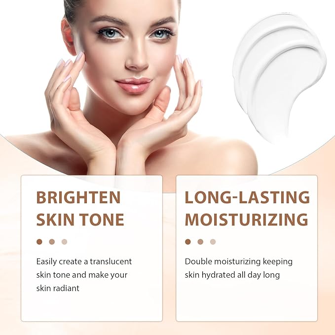 SXCS Lady Makeup Cream，Nicotinamide Vitamin C Plain Face Cream, Nicotinamide Cream for Face, Multifunctional Hydrating Makeup Cream with nicotinamide