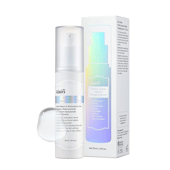 [DearKlairs] Freshly Juiced Vitamin Charging Serum, Korean Skincare, 3-O-Ethyl Ascorbic Acid 10%, Niacinamide, Non-oily texture for Sensitive skin