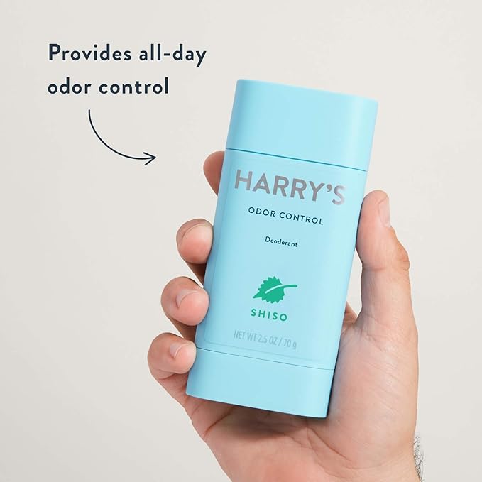 Harry's Aluminum Free Deodorant for Men - Odor Control, Shiso Scent, 2.5 Oz, 3-Pack, Men Deodorant Aluminum Free