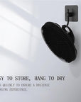 INNERNEED Food-Grade Soft Silicone Body Scrubber Shower Brush Handheld Cleansing Skin Brush, Gentle Exfoliating and Lather Well (Black)