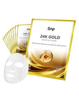 SNP 1000mg Collagen + 24K Gold Ampoule Sheet Mask | Collagen Face Masks Skincare | Tightening, Hydrating, and Nourishing | Korean Skin Care | Overnight Face Masks | Moisturizing Face Mask | 10 Sheets