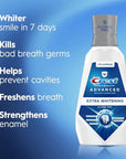Crest Pro-Health Advanced Mouthwash, Alcohol Free, Extra Whitening, Energizing Mint Flavor, 2x946mL (32 fl oz)