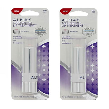 Almay A Pack of 2 Almay Age Essentials Lip Treatment, Clear 100