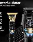 Professional Hair Clippers for Men,Professional Barber Clippers and Trimmer Set,Mens Cordless Clipper, Electric Hair Cut Machines,Cordless Mens Grooming Kit for Face, Hair, Gifts