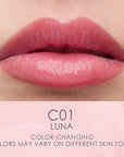 CATKIN Tinted Lip Balm Color Changing Lipstick Ultra Hydrating 100% Natural Lip Moistrurizer with Vitamin E Nourishing For Cracked & Dry Lips 0.12 oz Pink