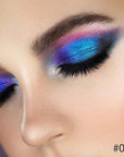 Duochrome MultiChrome Chameleon Liquid Metallic Eyeshadow 3 Pcs Set, Deep Purple Blue High-Impact Multi-Dimensional Finish, Silky Smooth and High Pigment Holographic Glitter Eyeshadow Makeup (Set03)