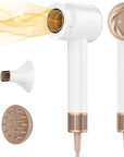 Dreame Glory Mix High-Speed Hair Dryer, Dual Voltage, 3 Magnetic Nozzles, Perfume Infusion, Customized Fragrant Drying, NTC Control, 300M Negative lons, 110,000RPM Motor, 336g Lightweight, White