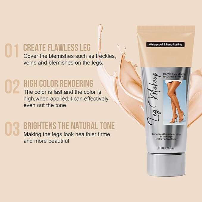 Leg Makeup Waterproof No Transfer, Tattoo Cover Up MakeUp Waterproof, Leg Cover Up Makeup Waterproof 01 (#03 Chocolate Brown)