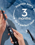 Oral-B iO Series Gentle Care Electric Toothbrush Replacement Brush Heads for an Oral-B Electric Toothbrush, 4 Count, Black