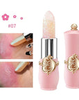 6 Pcs/Set Flower Jelly Lipstick Set Temperature Change Moisturizer Long Lasting Nutritious Shimmer Lip Balm Magic Color Change Lip Gloss (Color Changing Lipstick Set B)