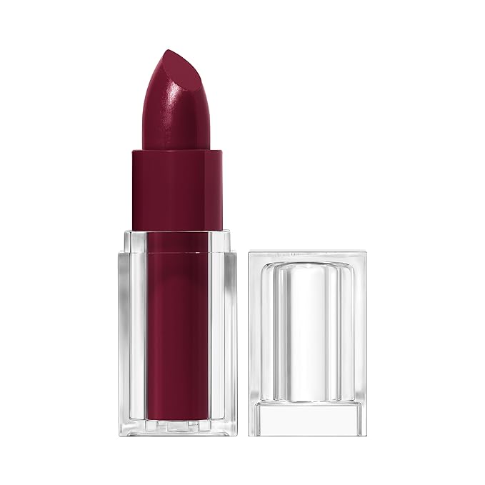 COVERGIRL Clean Lip Color, Mulberry, Satin Finish, Squalane, Avocado & Aloe, Carmine-Free, Non-Drying, 0.12oz