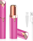 Facial Hair Remover for Women - Removal Shaver for Women - USB Rechargeable Lady Face Razor Trimmer for Face Lips Chin Peach Fuzz Arms Legs and Bikini Line