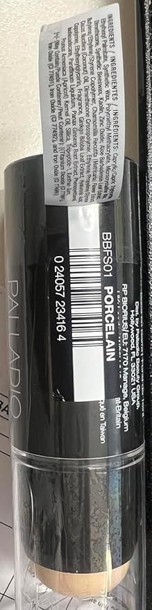 Palladio BUILD + BLEND Foundation Stick, Contour Stick for Face, Professional Makeup for Perfect Look, 0.25 Ounce (Porcelain)