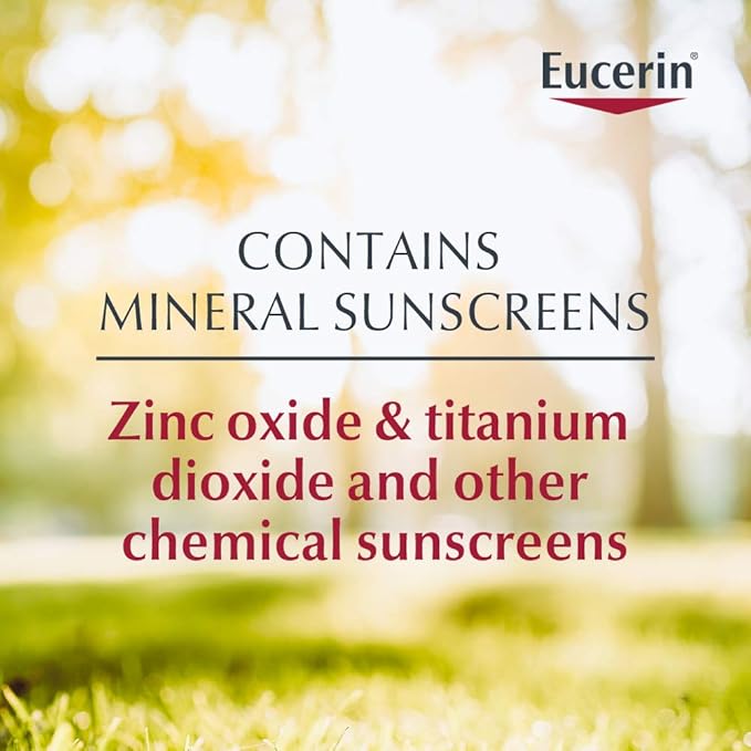Eucerin Daily Protection Face Lotion with Broad Spectrum SPF 30 Sunscreen, Face Sunscreen Moisturizes and Helps Protect Sensitive, Dry Skin, Fragrance Free, 4 Fl Oz (Packaging May Vary)