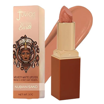 Juvia's Place Nubian Earth Matte Lipstick Nubian Sand - Hydrating, Long-lasting, Richly Pigmented Lip Makeup, Creamy Lipstick with Matte Finish, Beauty & Lip Care Product