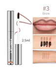 Peel Off Lip Liner Stain - Long-Lasting, Smudge-Proof, Waterproof Nude Matte Lip Tint, Non-Fading Peel Off Lip Color, Effortless Precision & Full Coverage, Vegan & Cruelty-Free, #3 Brow