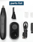 Ear and Nose Hair Trimmer for Men, 2025 Professional Painless USB Rechargeable Eyebrow & Facial Electric Hair Trimmer for Men Women, Powerful Motor, Dual Edge Blades, IPX7 Waterproof Easy Clean