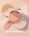 Heart Percent Dote on Mood Glow Blush, Smooth Rose Plush)