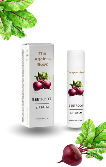 Lip Balm – Natural Moisturizing Lip Care, Organic Plant-Based Formula with Cold-Pressed Oils & Antioxidants, Vegan, Cruelty-Free (4.25 gm, Beetroot)
