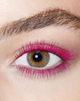 Maydear Pink Mascara for Eyelashes, Waterproof Colored Mascara Long Lasting Smudgeproof Colorful Mascara for Women Fast Dry Lengthening Eye Makeup Party Stage Use - Rose