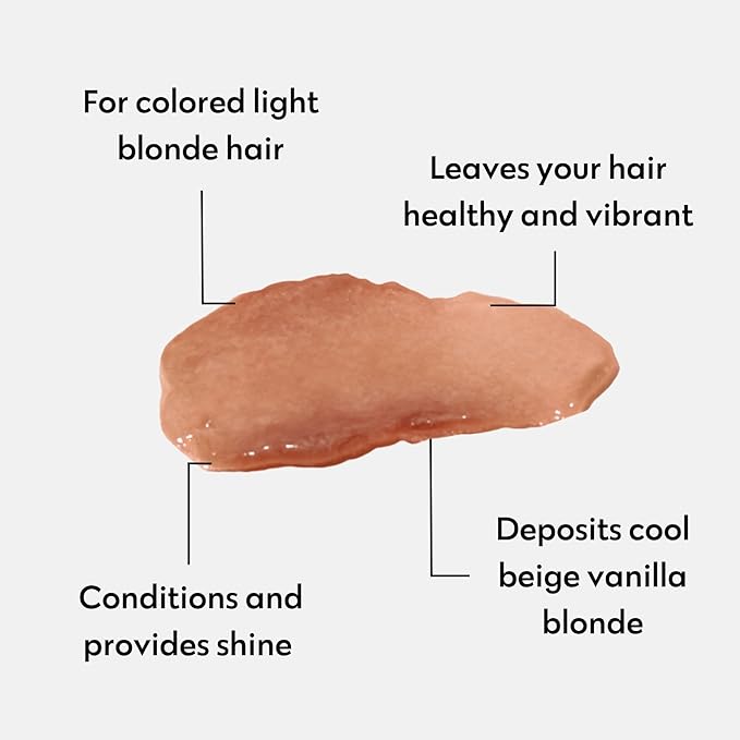 Four Reasons Color Mask - Vanilla Blonde - (27 Colors) Color Depositing Conditioner, Toning Treatment, Tone & Enhance Color-Treated Hair - Semi Permanent Hair Dye, Vegan and Cruelty-Free, 6.76 fl oz