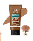 Legs Makeup Waterproof with Brush, No Transfer Body Concealer, Coverage for Vein, Scar, Tattoo for All Skin Tones, 100ML (BRONZE)