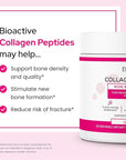 FORTIBONE Collagen Peptides Essential Bone Builder Hydrolyzed Collagen Powder for Women & Men, Clinically-Supported for Bone Strength & Density, Gluten Free & Dairy Free - Unflavored (30 Servings)