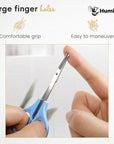 Hair Trimming Scissors Set, Grooming Scissors for Facial Hair, Nose Hair, Mustache, and Beard Grooming, Stainless Steel Eyebrow Scissors