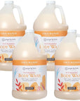 Ginger Lily Farms Botanicals Nourishing Body Wash, Coco Mango, 100% Vegan & Cruelty-Free, Coconut Mango Scent, 1 Gallon Refill 128 Ounce (Pack of 4)