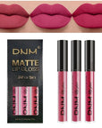 evpct 3Pcs Mauve red Berry pink Rose red Matte Liquid Lipstick Sets for Women 24-hour Matte+Lipstick Lipstick Lip Stain Gloss Long Lasting 24 Smudge Waterproof